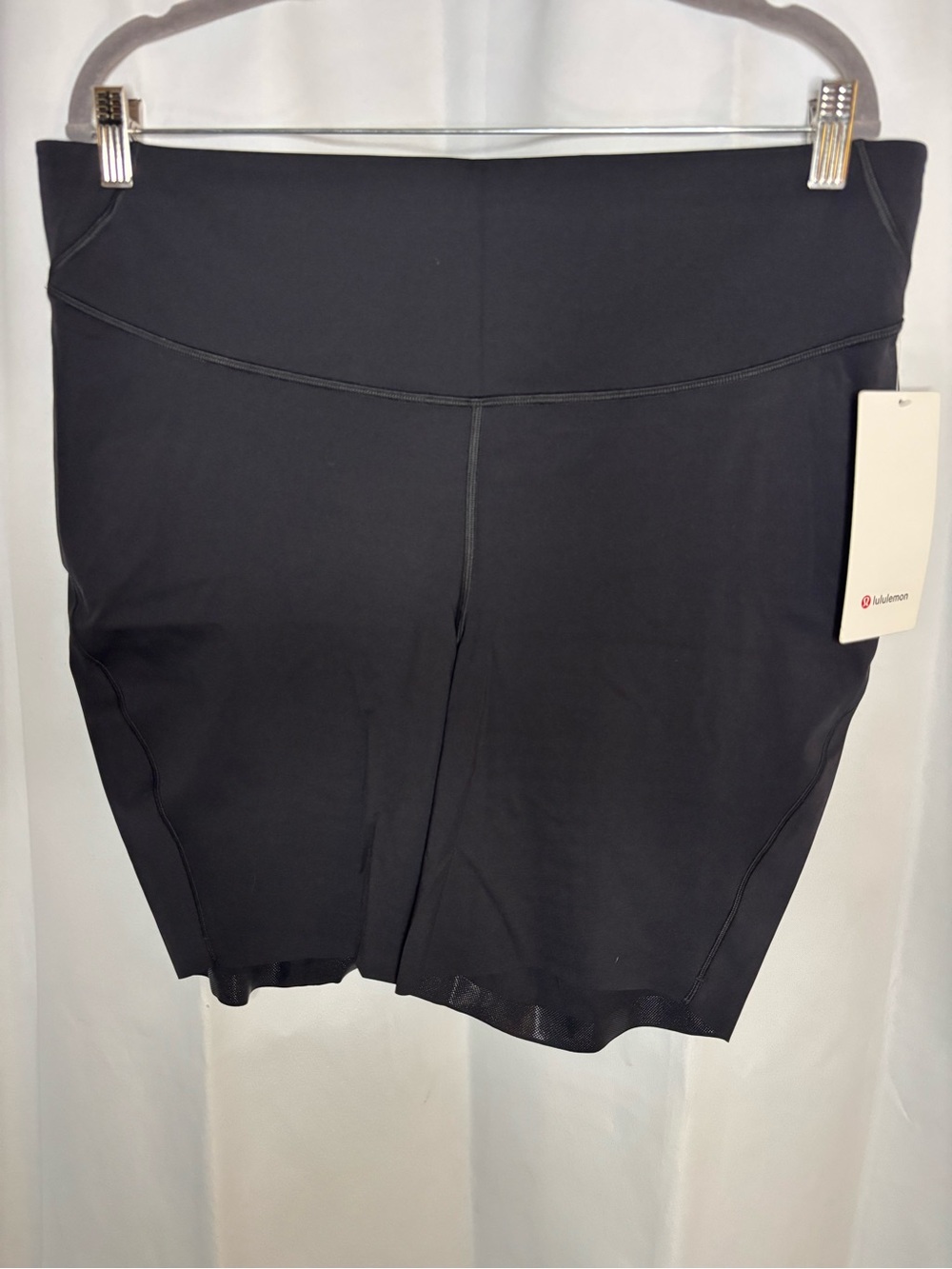 NWT Lululemon Base Pace HR 8” Bike Shorts Black Size 18 Fast & Free Running - Picture 2 of 6